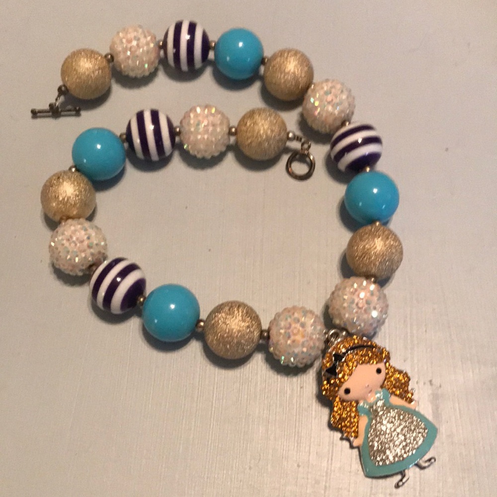 Bubble Gum Alice in Wonderland Necklace